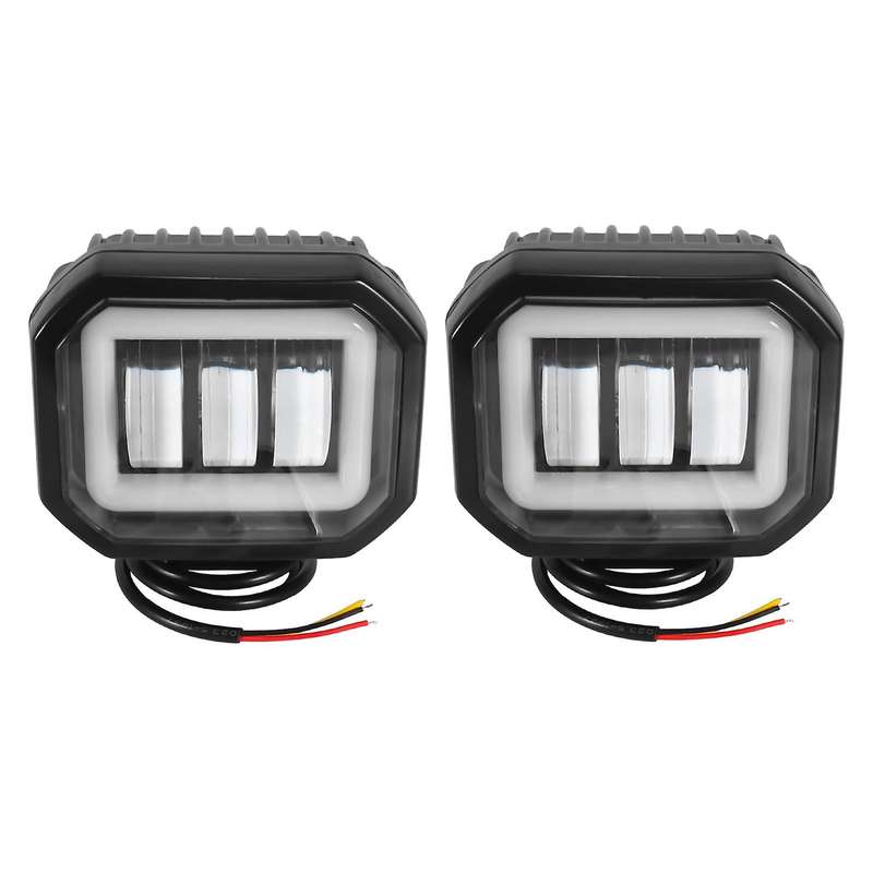 2pc 30w Motorcycle Spotlights White,4inch Motorcycle Fog Light Lamp Motorcycle Headlight Led Auxili