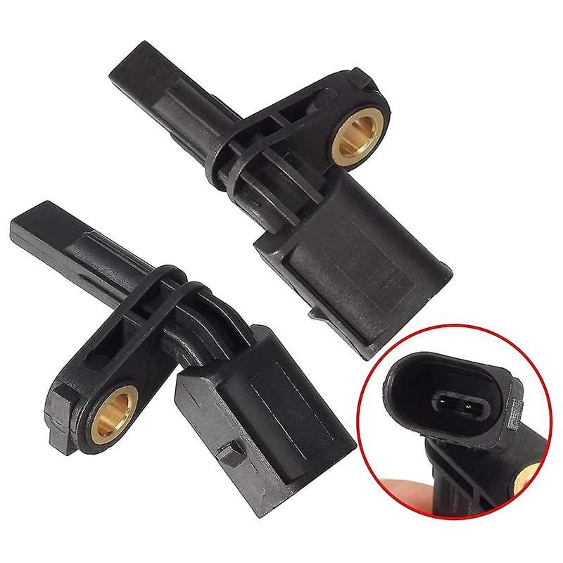 2Pc ABS Wheel Speed Sensor Front Left & Right 7H0927804 WHT003856 for - A3 Golf