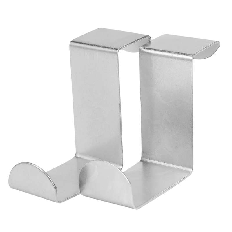 2PC Back Door Hook Stainless Steel Kitchen Cabinet Clothes Hanger Home Storage Hanger Organizer Hoo
