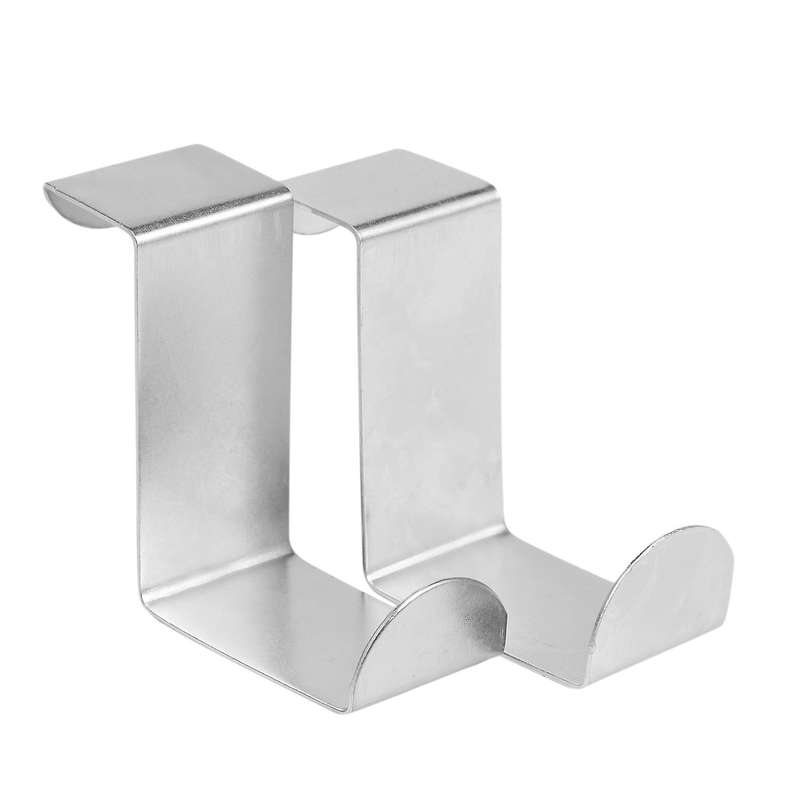 2PC Back Door Hook Stainless Steel Kitchen Cabinet Clothes Hanger Home Storage Hanger Organizer Hoo