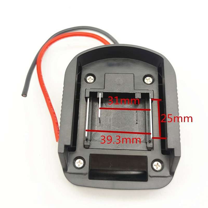2Pc Battery Adapter for 18V Lithium Battery Power Tool Connector Adapter Dock Holder for Power Tool
