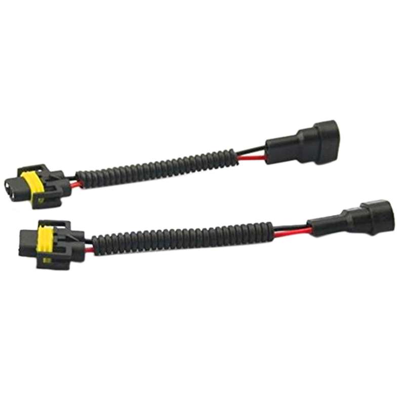 2PC 9006 to H11 H8 Headlight Fog Light Conversion Connector Wiring Harness Plug Cable Socket Connect