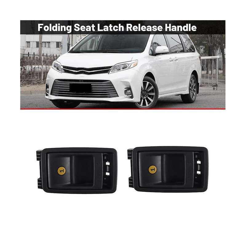 2pc 72909-08011 Grey Folding Latch Release Handle for Sienna 2010-2020 Left Or Right Third Row Hand