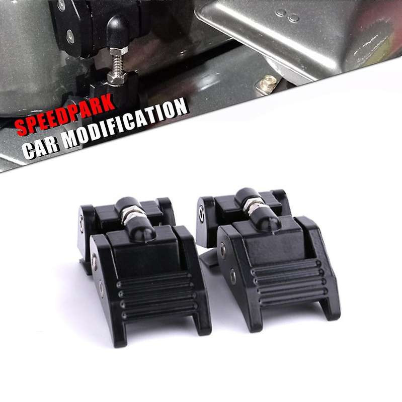 2PC Aluminum Hood Latches Catch Kit for JK JKU 2007-2018 JL JLU
