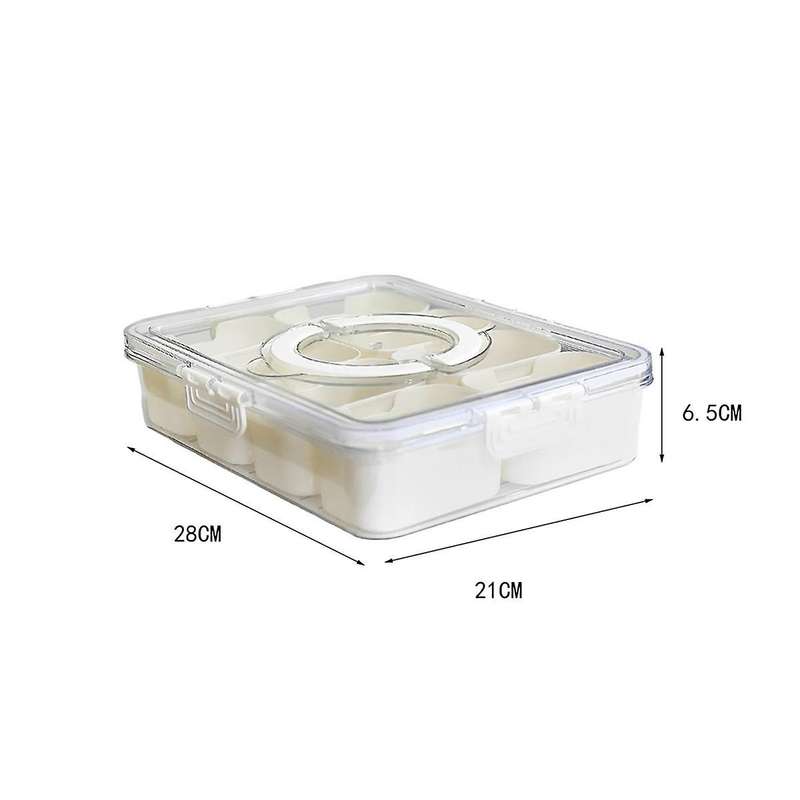 2PC Condiment Jars with Tray with Small Dividers Countertop Spice Organizer Kitchen Storage Containe
