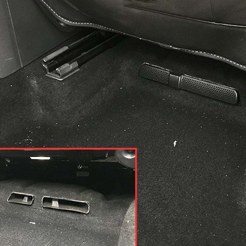 2PC Car Air Outlet Cover for 2016-2018 Back Seat Under Car Rear Seat Air Conditioning Vent Cover