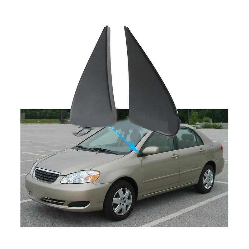 2pc Exterior Rear Mirror Trim Side Mirror Triangle Trim for 2003-2008 60118-12010 60117-12010