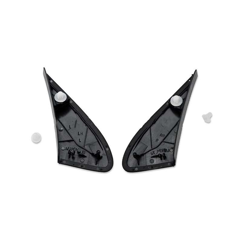 2pc Exterior Rear Mirror Trim Side Mirror Triangle Trim for 2003-2008 60118-12010 60117-12010