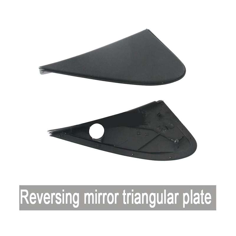 2pc Exterior Rear View Mirror Trim Side Mirror Triangle Trim for 2003-2008 60118-12010 60117-12010
