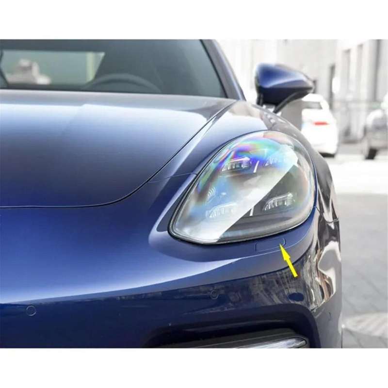 2PC Front Bumper Headlight Washer Nozzle Head Light Jet Cover for 17-20 971807753G2X 971807754G2X