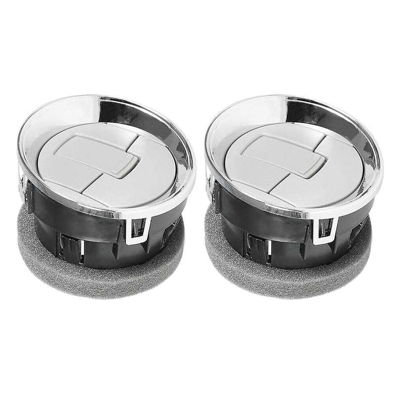 2Pc for 2009-2014 Dash Vent Air Outlet Dashboard AC Heater Chrome CL3Z19893EA / 9L3Z19893CA
