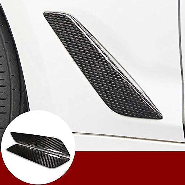 2Pc Side Outlet Cover Trim Decorative Sticker Car Accessories for 5 Series G30 2017-2018