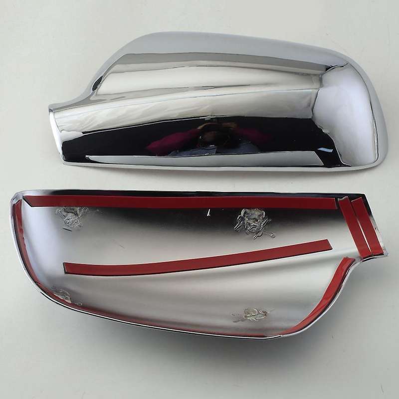 2Pcs / Set Door Side Wing Mirror Chrome Cover Rear View Cap for 307 CC SW 407 2004-2012