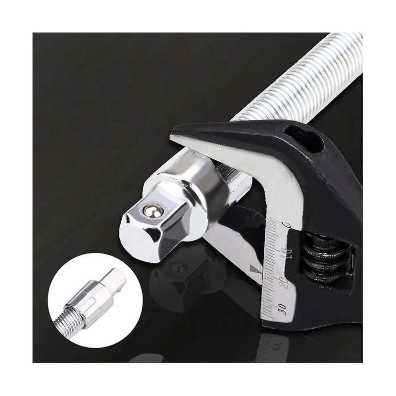 2pcs 1/2'12.5mm Sleeve Extension Rod Elastic Connecting Rod Universal Connecting Rod Flexible Shaft
