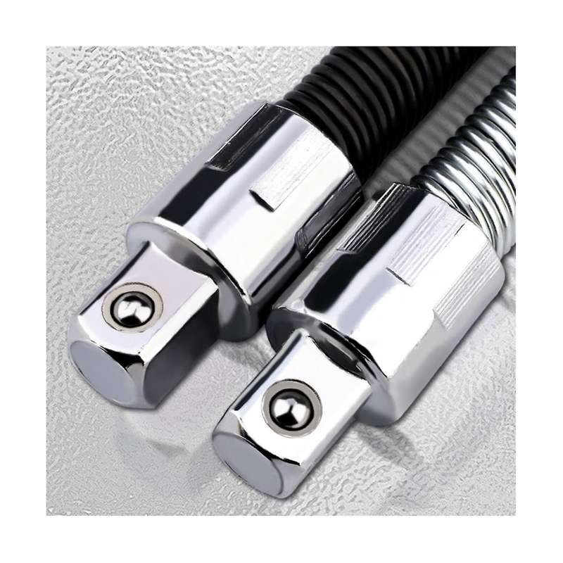 2pcs 1/2'12.5mm Sleeve Extension Rod Elastic Connecting Rod Universal Connecting Rod Flexible Shaft