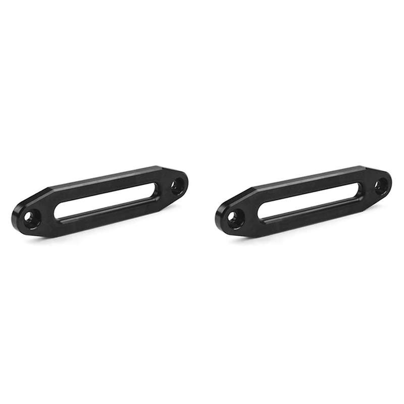 2pcs 10 Inch 12000 Winch Rope Guide Hawse Aluminum Fairlead for Off Road 4wd Rope Silver Rope Guide