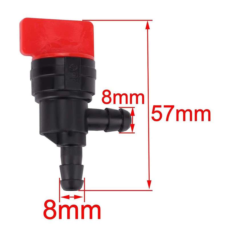 2PCS 1/4 inch 90 Degree Fuel Shut Off Valve Compatible 698181 494539 697944 35857