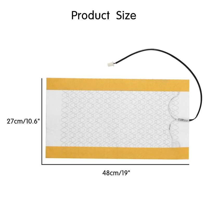 2Pcs 12V Car Carbon Fiber Heater Heating Pads Heater Elements Winter Warmer Heated Car Cushion Cover