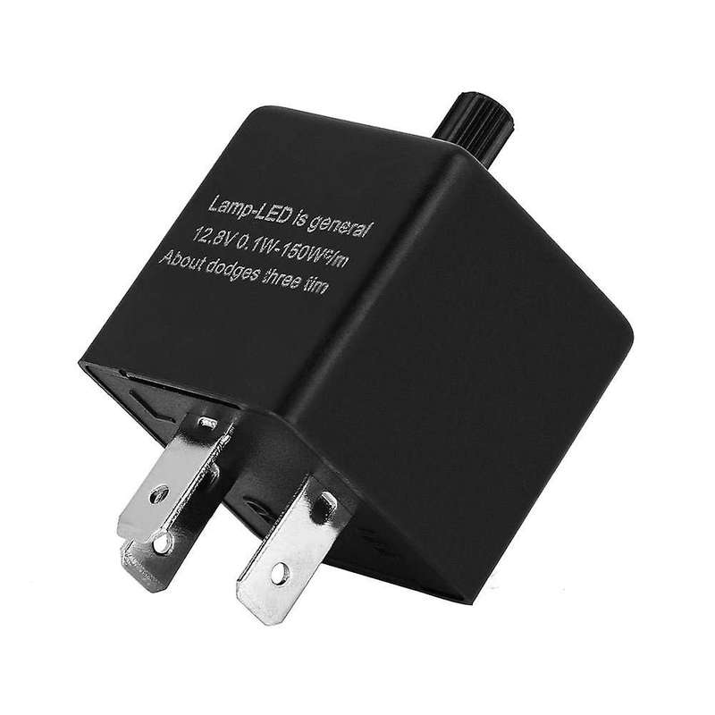 2PCS 12V 3 Pin LED Electronic Flash Relay CF13 JL-02 KT Adjustable Flasher Relay for Car and Motorcy