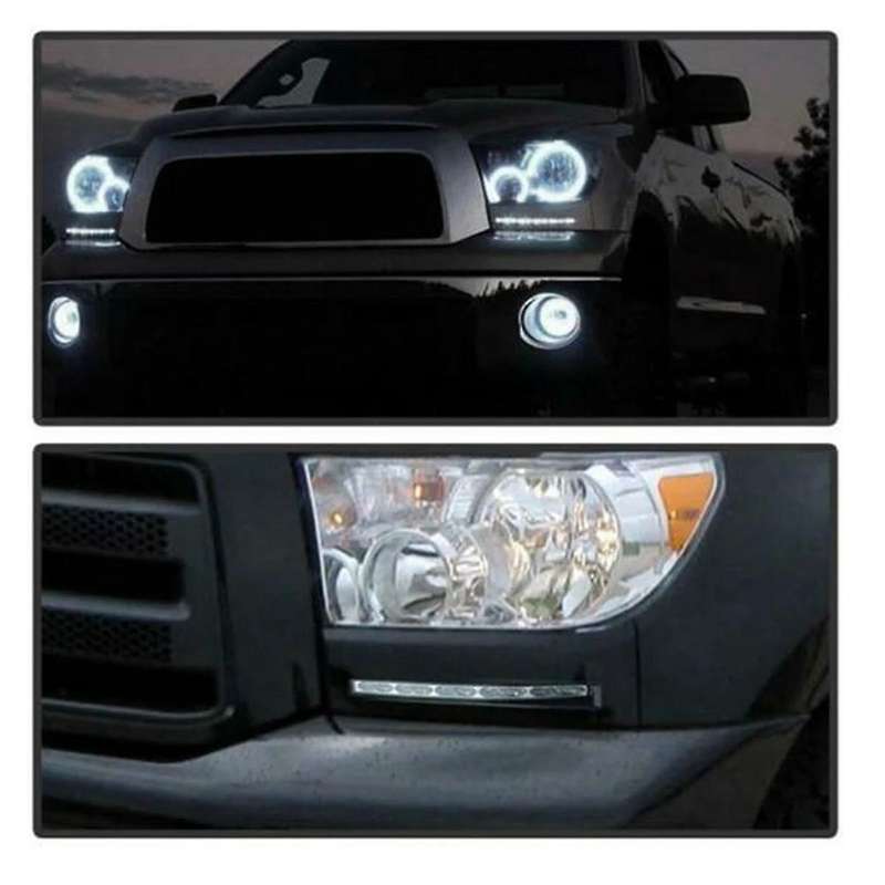 2pcs 12V Car LED Daytime Running Light for Sequoia 2007 -2013 DRL White Fog Lamps White