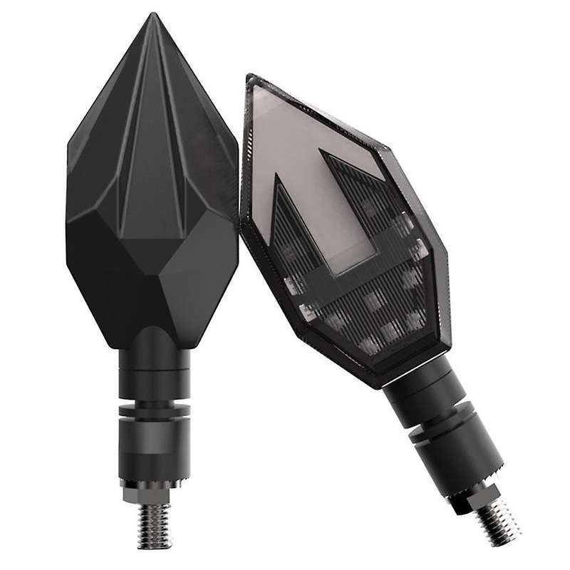 2Pcs 12V Motorcycle Side Light LED Signal Lamp ArrowShape Moto Motorcycle Turn Signal Indicators Tur