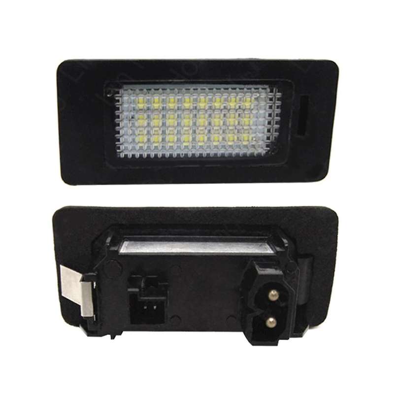 2Pcs 12V Car Rear LED License Number Plate Light 63267193293 63267165646 for E39 E82 E88 E90