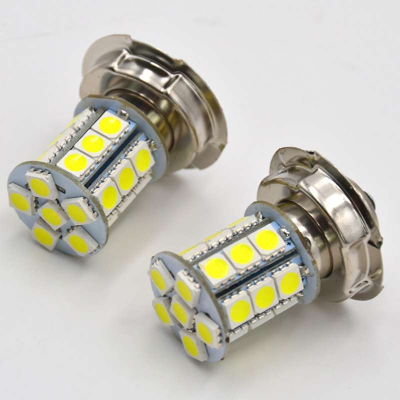 2Pcs 12V P26S 24SMD LED White Motorbike Motorcycle Headlight Bulbs Lamp for Motorbikes/Motorcycles