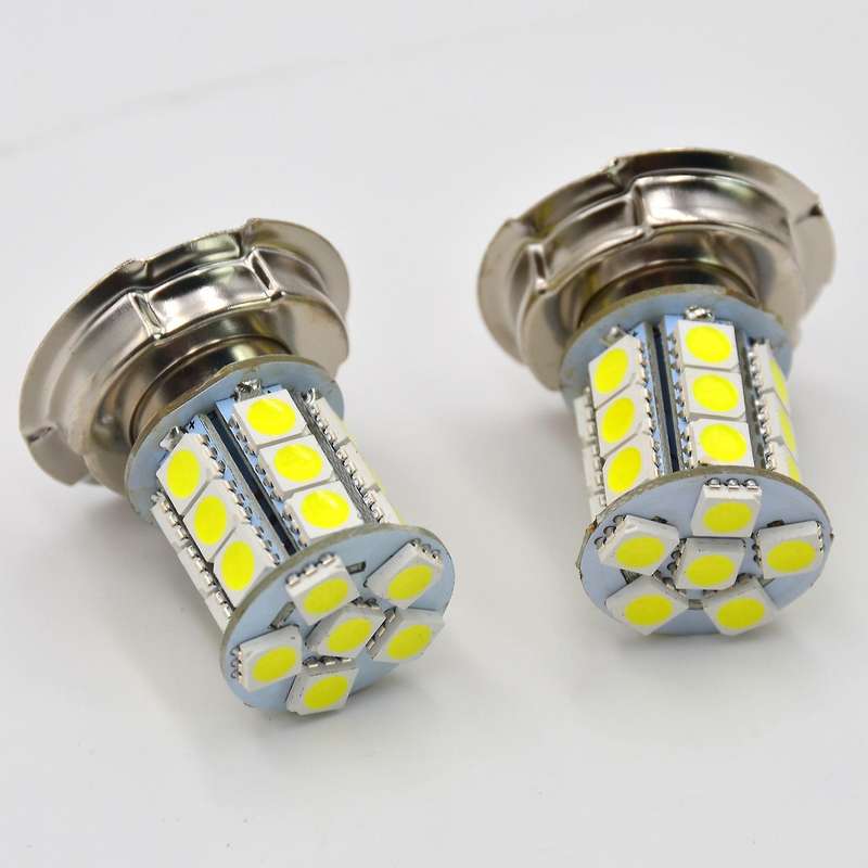 2Pcs 12V P26S 24SMD LED White Motorbike Motorcycle Headlight Bulbs Lamp for Motorbikes/Motorcycles