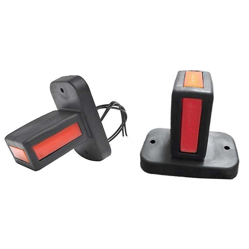 2Pcs 12V-24V LED Truck Side Marker Light Trailer Side Lights Truck Trailer Lights LED Reversing Brak