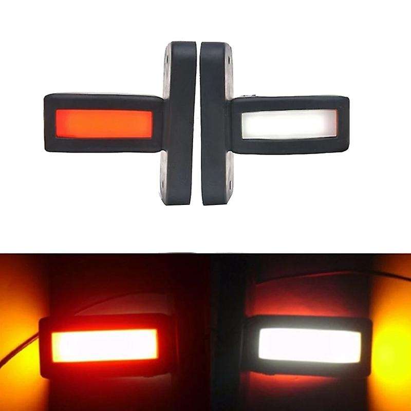 2Pcs 12V-24V LED Truck Side Marker Light Trailer Side Lights Truck Trailer Lights LED Reversing Brak