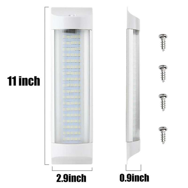 2Pcs 12V-85V Car Interior Led Light Bar Dome Roof Ceiling Reading Light Working Lamp for Car Trailer