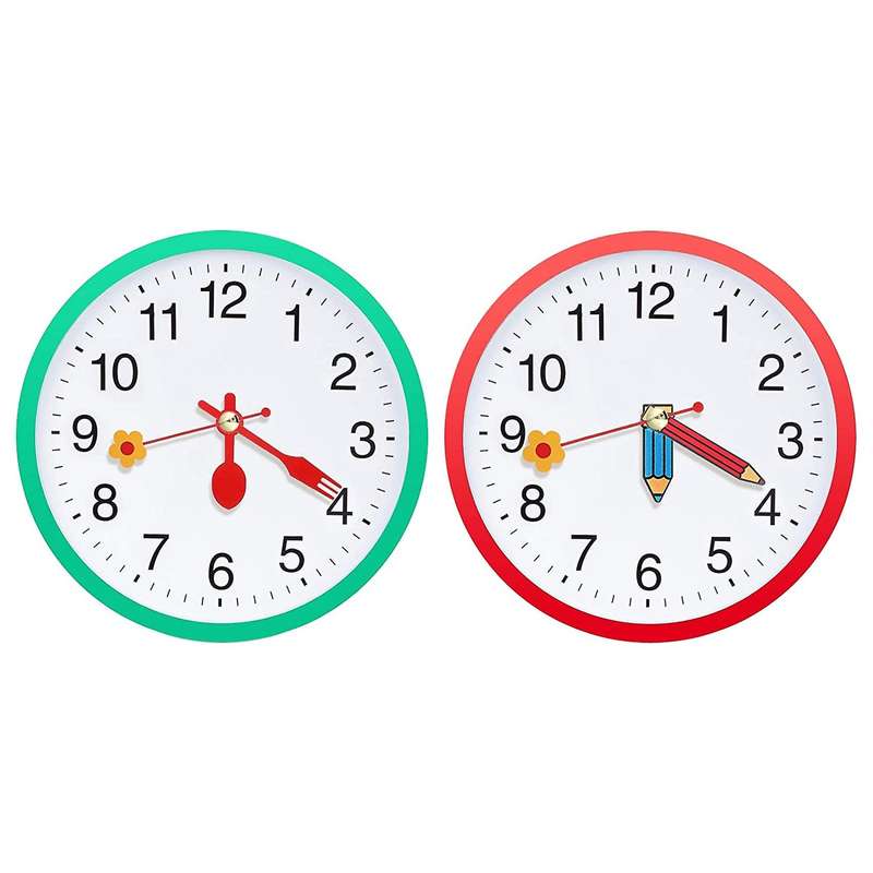 2Pcs 13mm Quartz Clock Movement Mechanisms Non Ticking with 5 Different Flower of Hands Sets DIY Clo