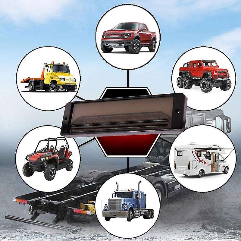 2Pcs 147 LED Waterproof Turn Signal Light Kit RV Rear 12V Stop Turning Taillight Sign Reverse Light