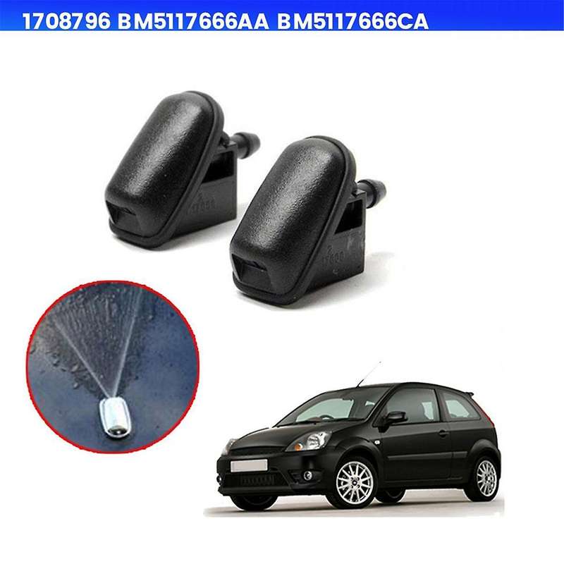 2Pcs 1708796 Front Windscreen Wiper Washer Nozzle Jet BM5117666AA for Focus MK2 MK3 Mondeo MK4 Fiest