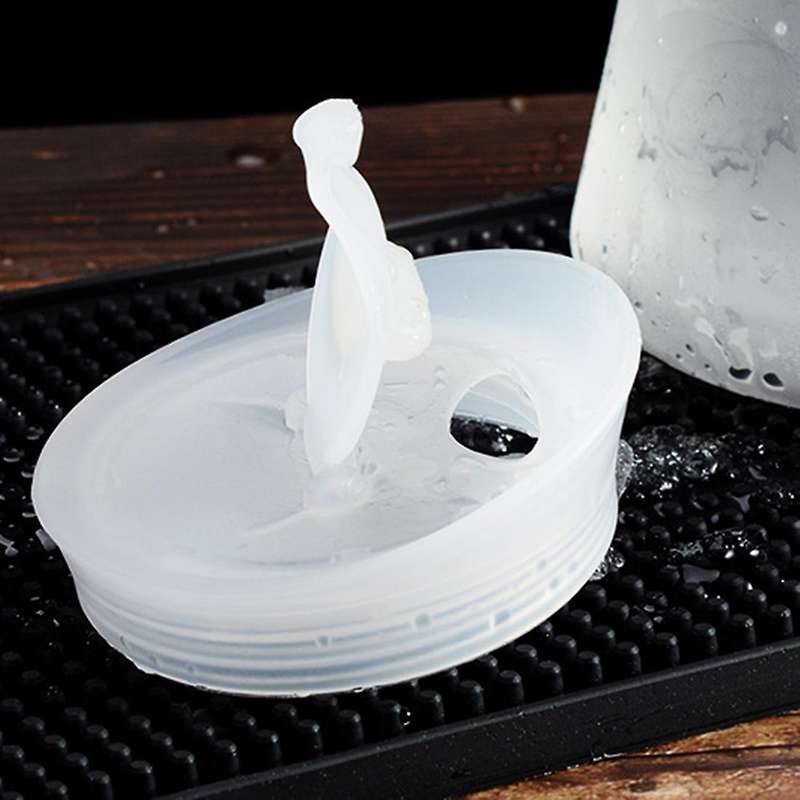 2pcs 1l Plastic Water Carafes with White Flip Tab - Food & Recyclable Shatterproof Pitchers -