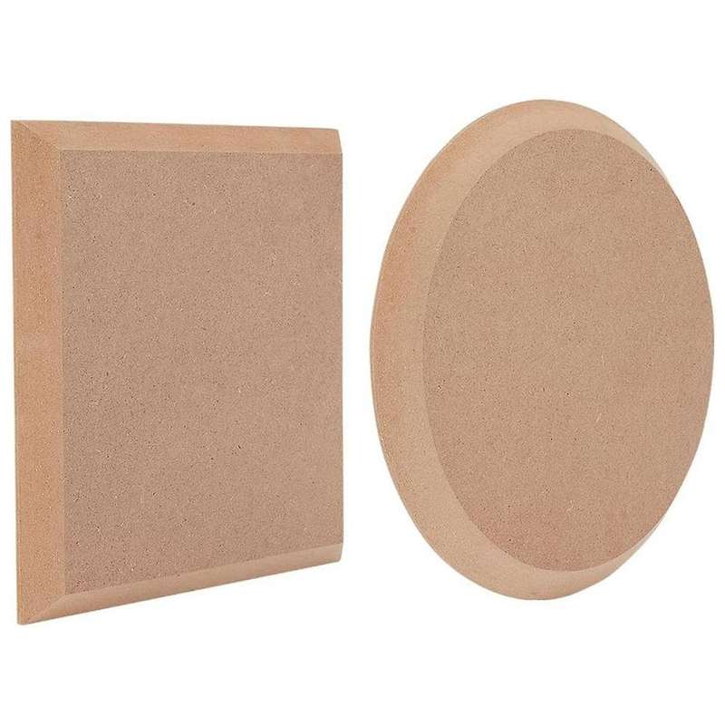 2pcs 2 Style Dish Plate Slump Mold 7.9x7.9 Inch Ceramic Clay Drying Board Flat Round & Square Potter