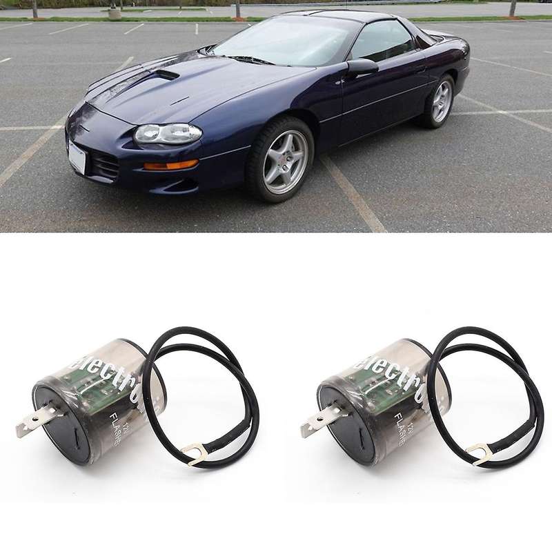 2pcs 2 Pin Relay Electronic Switch Flasher 12v Led Turn Signal Light for 1998-2002