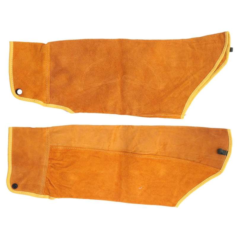 2pcs 21.6 Inch Imitation Leather Welding Sleeves Protective Heat Arm Sleeve Tool