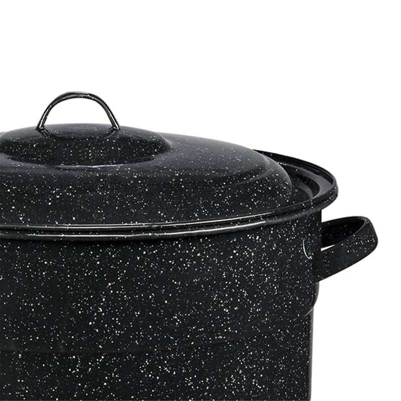 2Pcs 21.5-Quart Water Bath Canner with Jar Rack Kitchenware Stainless Steel Can Rack