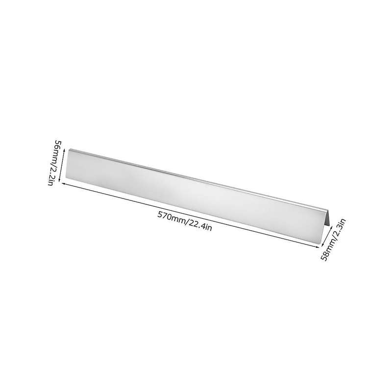 2pcs 22.5 Inch Heat Plate Stainless Steel Heat Diffuser Gas Grill Spare Part Barbecue Grill