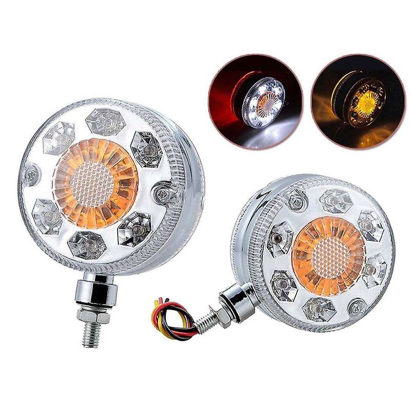 2Pcs 24V 24 LED Car Truck Side Lights Turn Signal Brale Lamp for Trailers Lorry