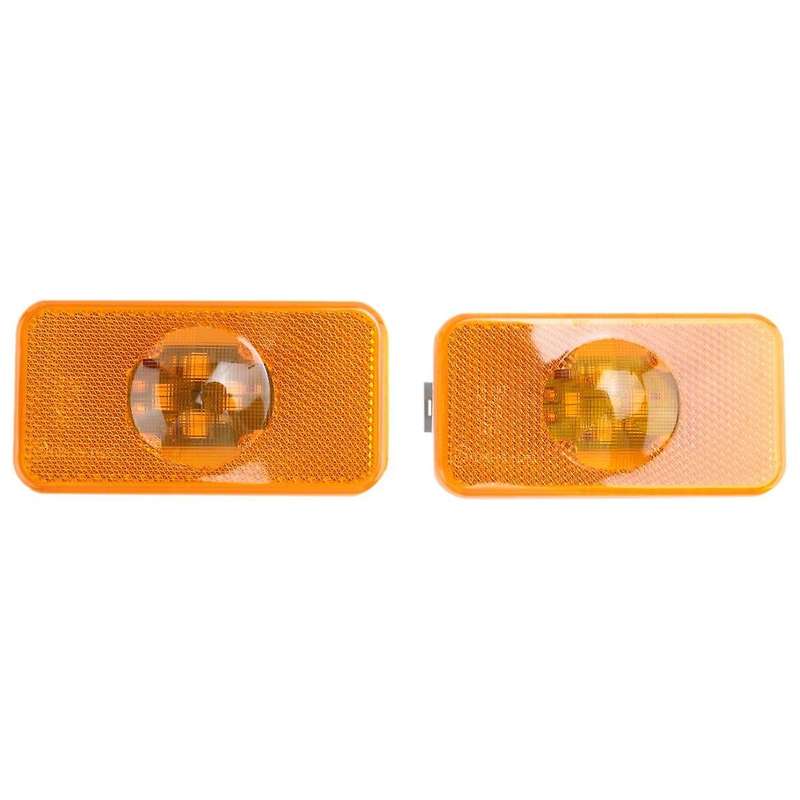 2pcs 24V LED Side Marker Truck Signal Side Lights for FM FL Truck Lights Amber Part Number 20789440