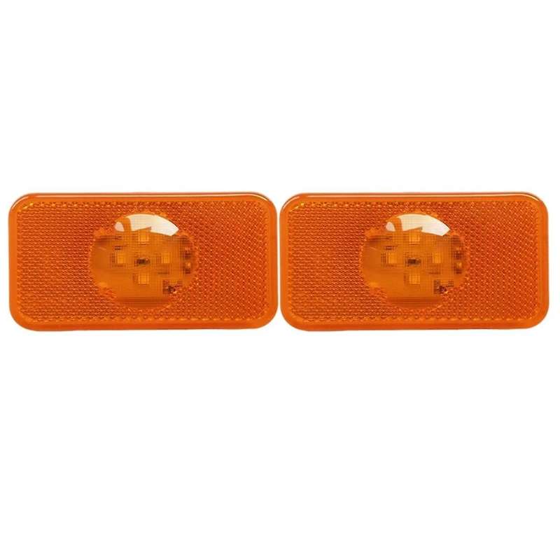 2pcs 24V LED Side Marker Truck Signal Side Lights for FM FL Truck Lights Amber 20789440 Truck Acces