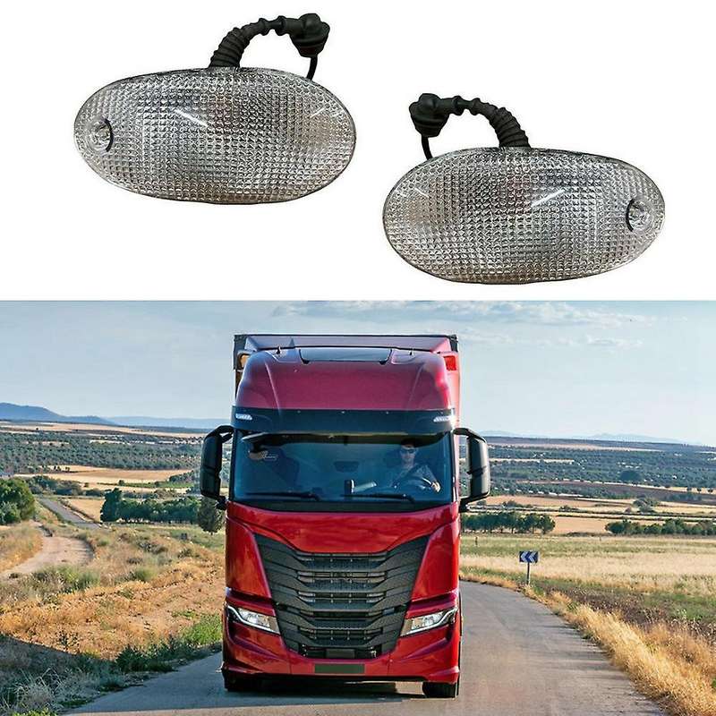 2Pcs 24V Truck LED Sun Visor Light Sunshade Light Marker Light for Eurocargo Stralis 2009-2015 50404