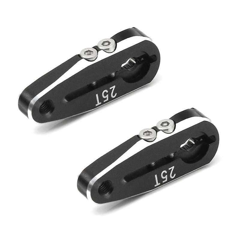 2PCS 25T CNC Aluminum Alloy Metal Extension Steering Servo Arm Horn Vehicle Model Ship General Metal