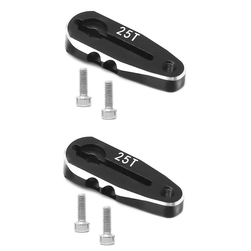 2PCS 25T CNC Aluminum Alloy Metal Extension Steering Servo Arm Horn Vehicle Model Ship General Metal