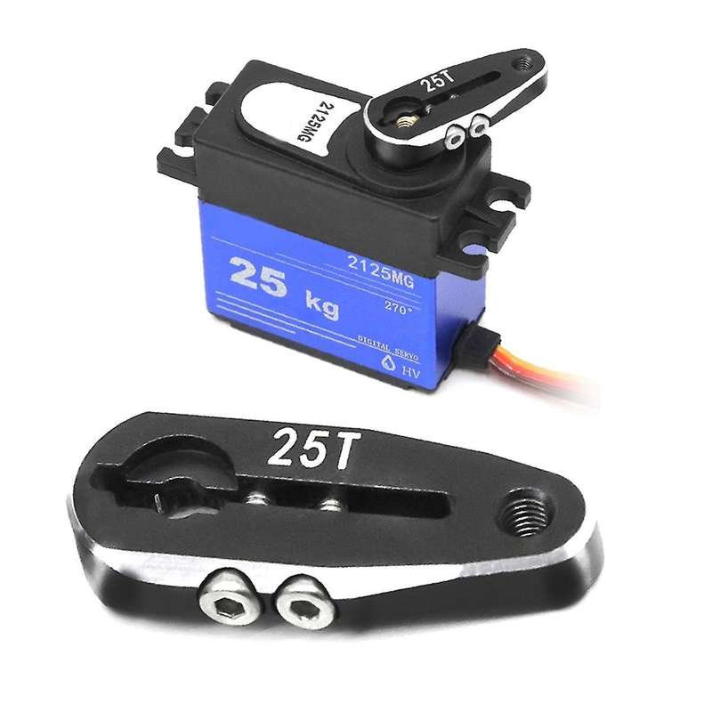 2PCS 25T CNC Aluminum Alloy Metal Extension Steering Servo Arm Horn Vehicle Model Ship General Metal