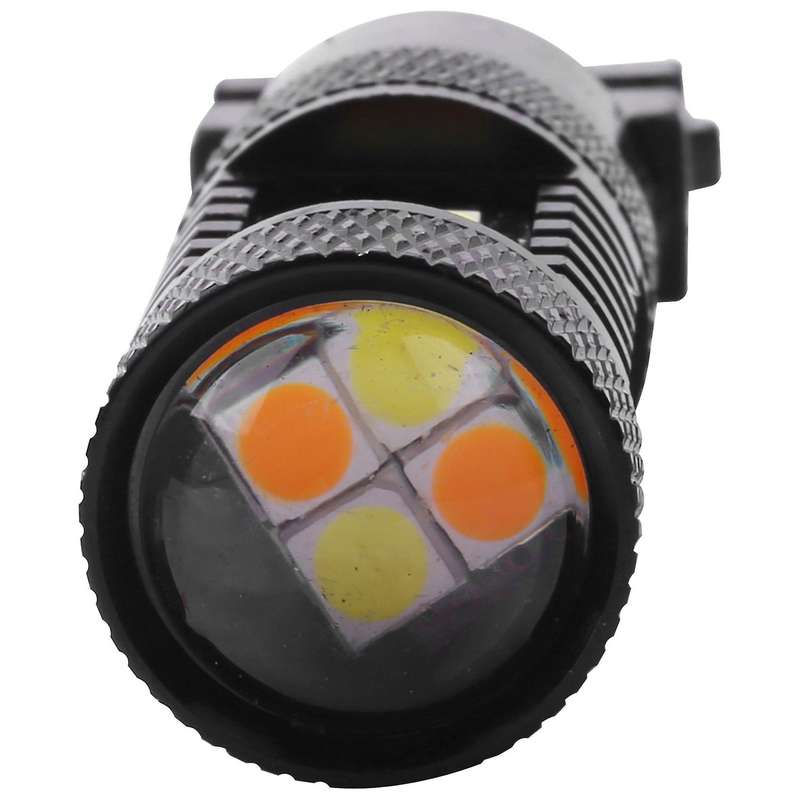 2PCS 3030 Switchback LED Bulb 3157 White Amber Dual Color Turn Signal Light