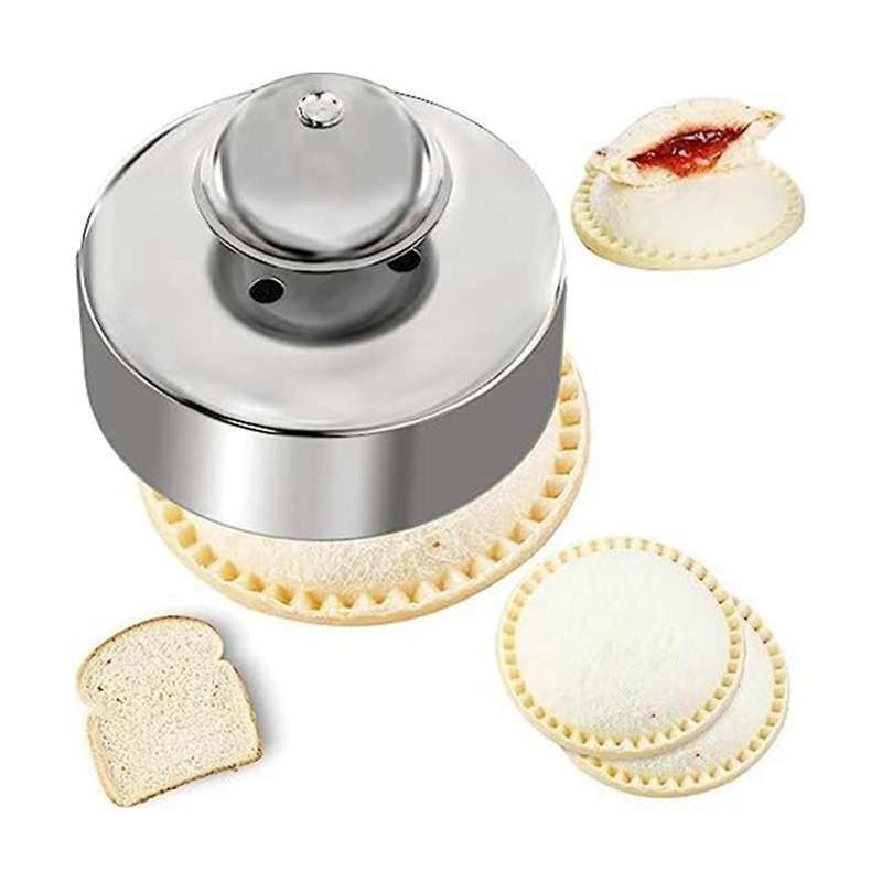 2Pcs 304 Stainless Steel Sandwich Cutter, Peanut/Butter Sandwich Cutter and Sealer for DIY Kids Lunc