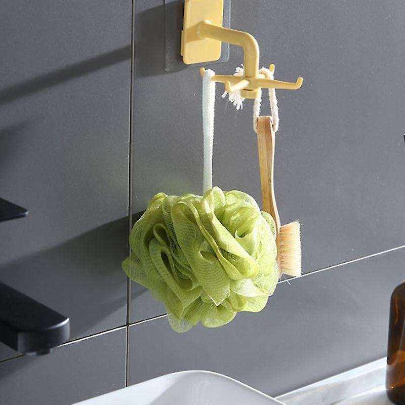 2PCS 360 Degrees Rotating Hook Kitchen Storage Bathroom Organizar Storage Rack Holder Wall Mounted